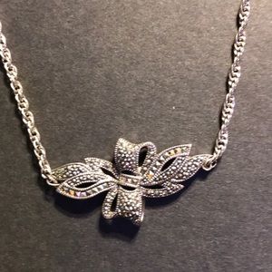 COPY - Sterling silver marcasite necklace